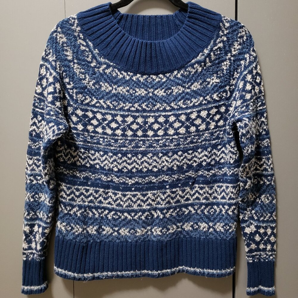 Chaps Scoop Neck Fair Isle Sweater
